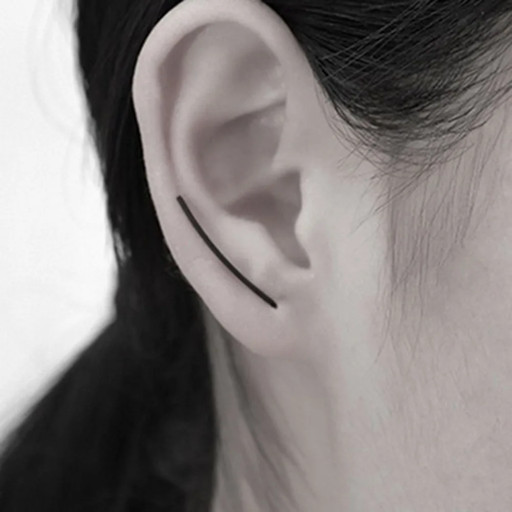 

Fashion Gold Silver Punk Simple U Shape Geometry Earrings For Women Ear Stud Earrings Jewelry