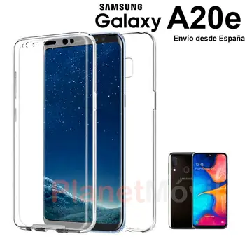 

Funda 360 grados completa delantera + trasera compatible con Samsung Galaxy A20e carcasa integral de silicona y vinilo