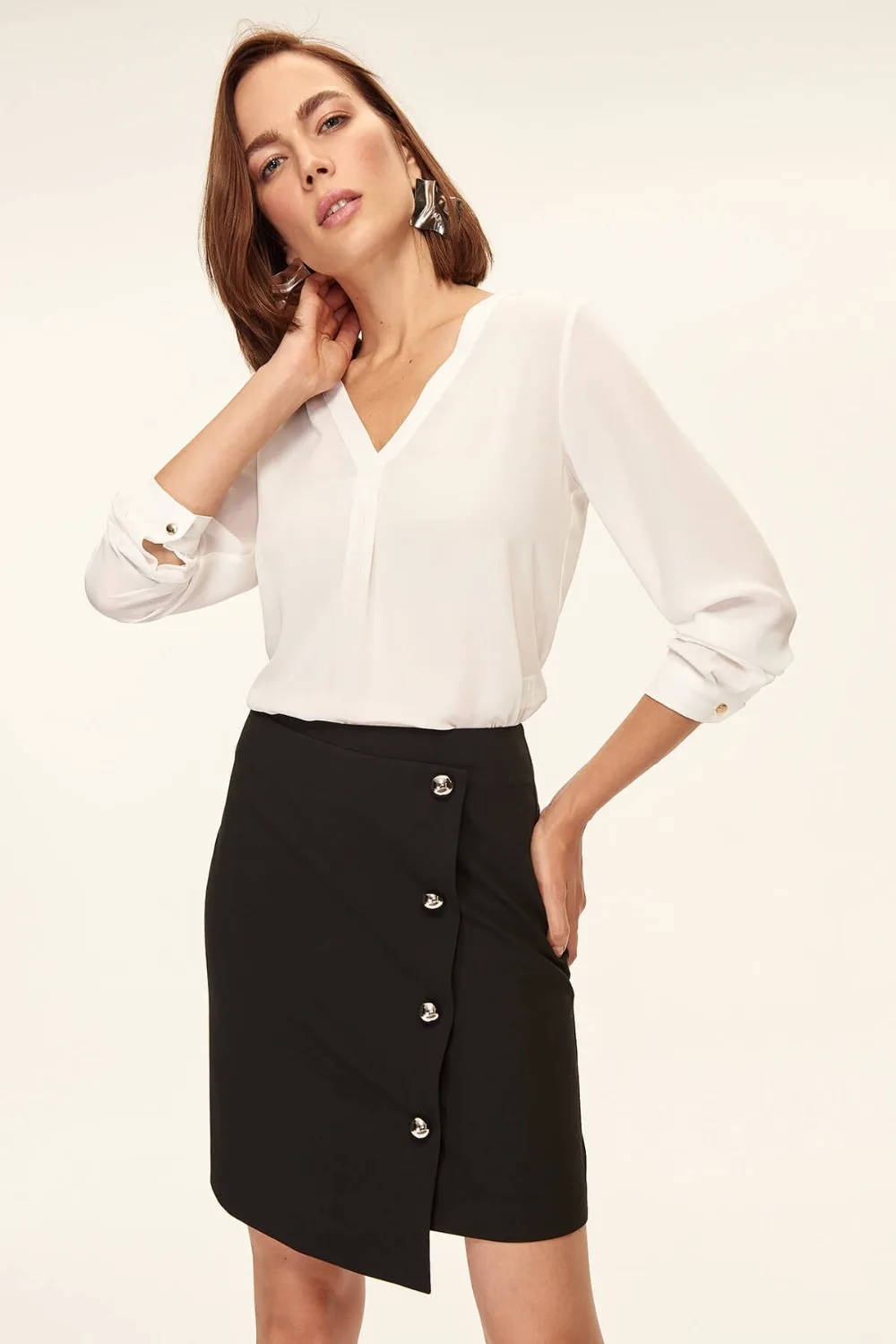 

Trendyol Ecru Long Sleeve Blouse TOFAW19BB0132
