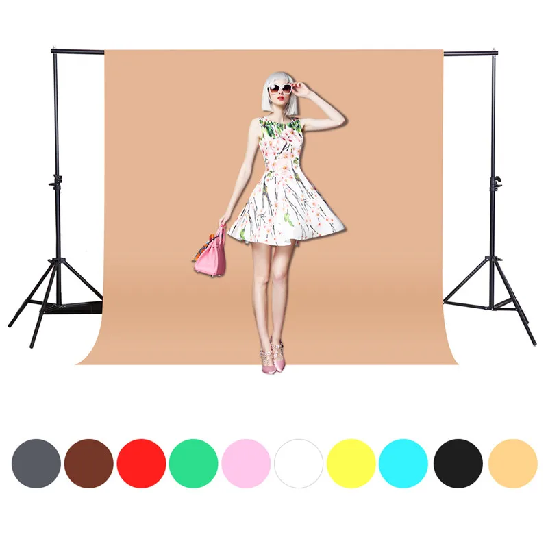 

1.6X2/3M 10 Colors Non-Woven Photography backdrops Green Screen Photo studio background Photo Chroma key Background Free Ship