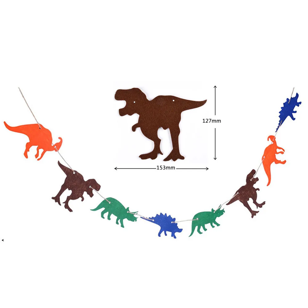 Тематический баннер с изображением динозавра на первый день рождения, гирлянда с изображением динозавра на день рождения, украшения для детской вечеринки