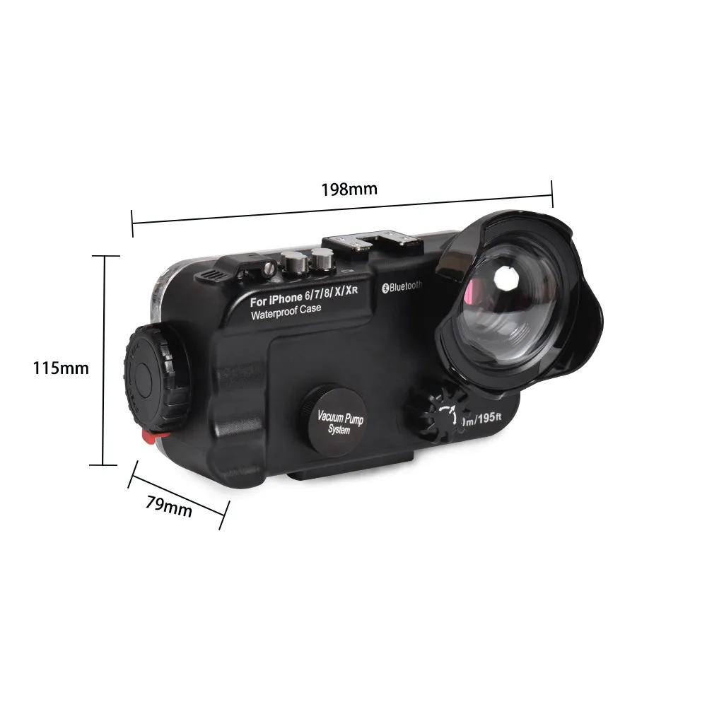 Seafrogs 60m 195ft 4.7'' Bluetooth Waterproof