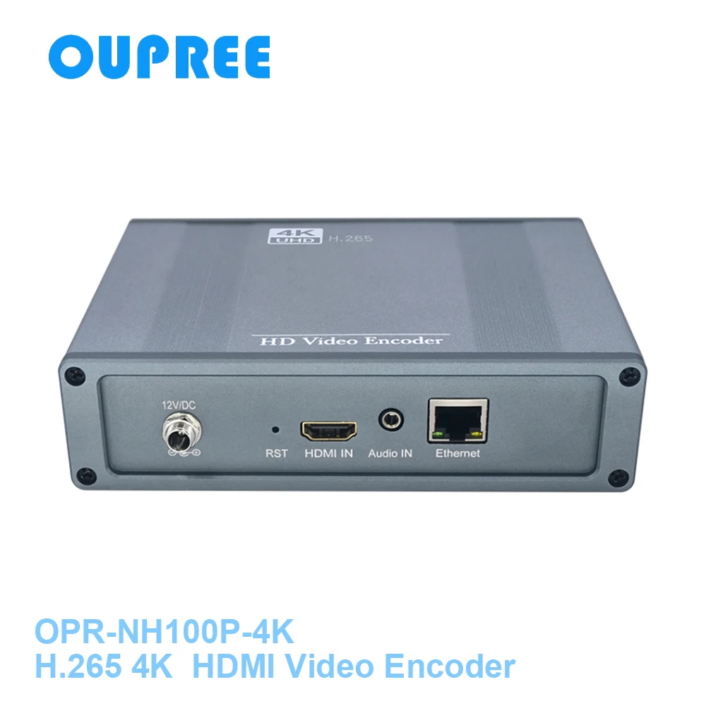 Oupree HEVC 4K Ultra HD HDMI к IP видео кодер H.265 H.264 IPTV кодировщик потоковой трансляции H265