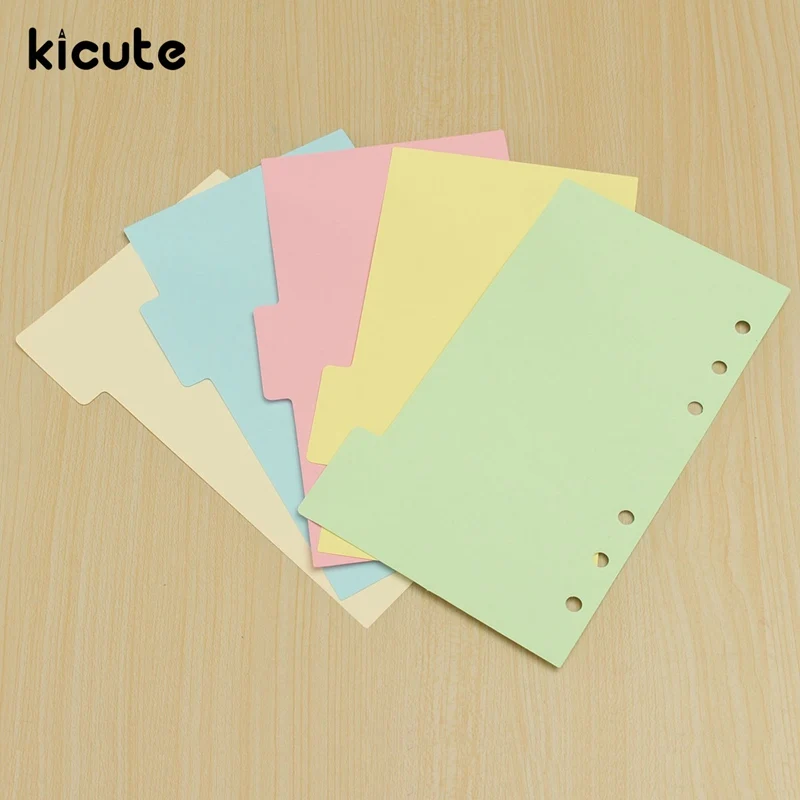 5 шт. 6 отверстий связующий наполнитель для ноутбука Filofax|6 hole binder|a6 papera6 paper refill |