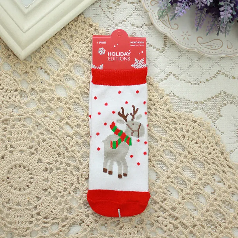 Г., популярные модные хлопковые носки для новорожденных мальчиков и девочек Рождественские мягкие носки унисекс с рисунком для малышей Рождественский подарок - Цвет: 4