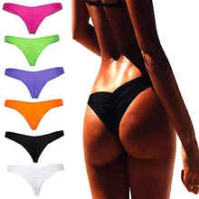 Летние женские сексуальные пляжные шорты для серфинга, v-образные стринги, плавки для плавания, женское нижнее белье, женские одноцветные Трусы-брифы