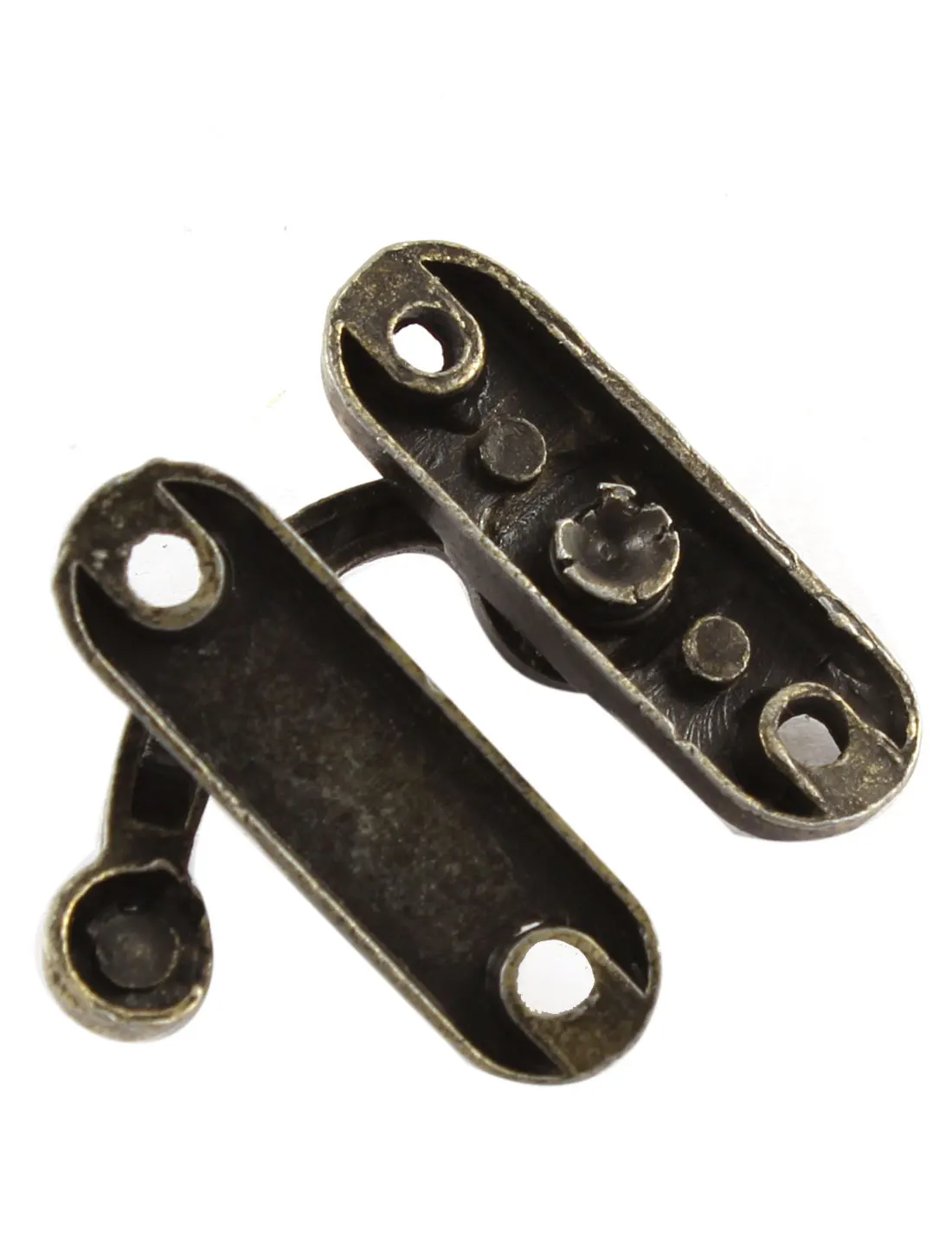 2Pcs 33mmx29mm Antique Brass Zinc Alloy Padlock Hasp Hook Lock Latch For Mini Jewelry Wooden Box With Screws Furniture Hardware
