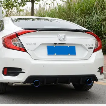 

Primer grey unpainted ABS sports Car Rear Trunk Spoiler Wing For HONDA Civic 10 2016 2017, no drilling needed