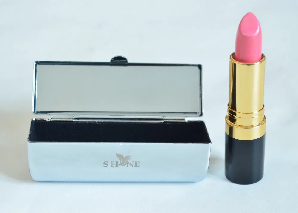 SHYNE Metallic Lipstick box case,cosmetic cases with mirror for lipstick,Wholesale and Retail