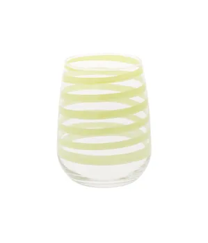 

Drinkware tableware for six people model Mauve color Yellow