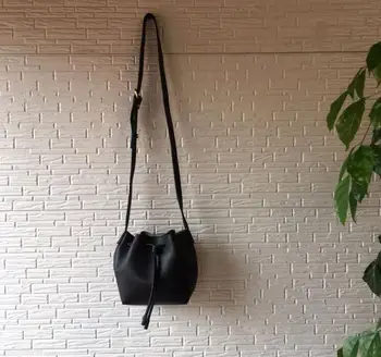 

Simple classic simple style bucket bag mini size female bag PU leather women cross body shoulder bag frt-78