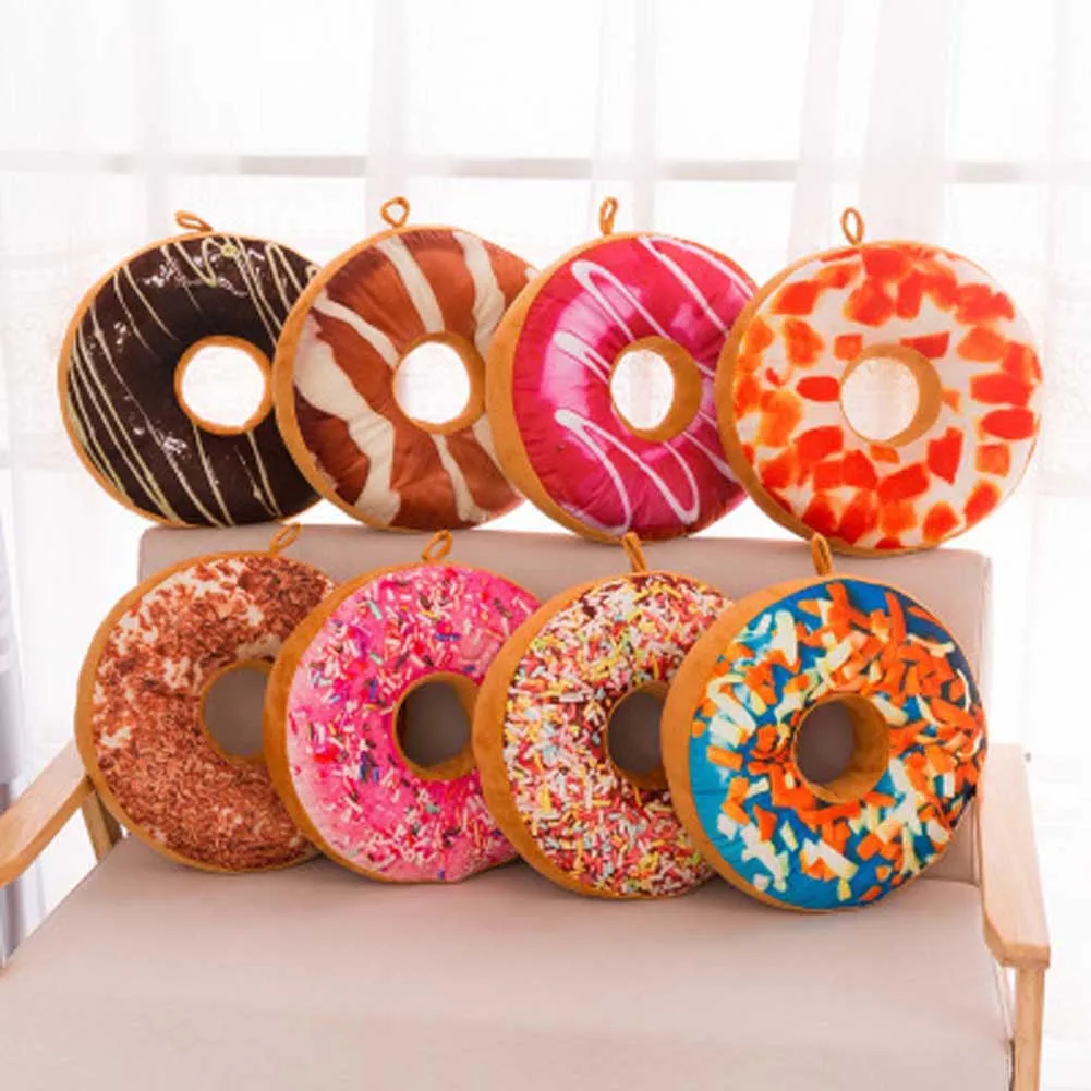 декоративная подушка в виде пончика. подушка пончик. подушка пончик. подушка пончик. подушки-пончики «donut 3d» 40 см.