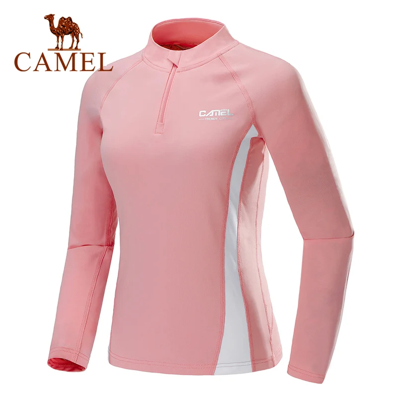 

CAMEL Women Sports Long sleeve Shirt 2019 Autumn Soft Outdoor Sports Hiking Cycling Shirt