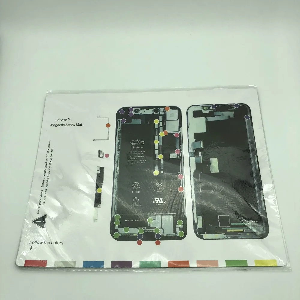 

For iphone 6/6s/6 plus/6s plus/7/7 plus/8/8 plus/X Magnetic Screw Mat Work Guide Pad Professional Plate Repair Tools
