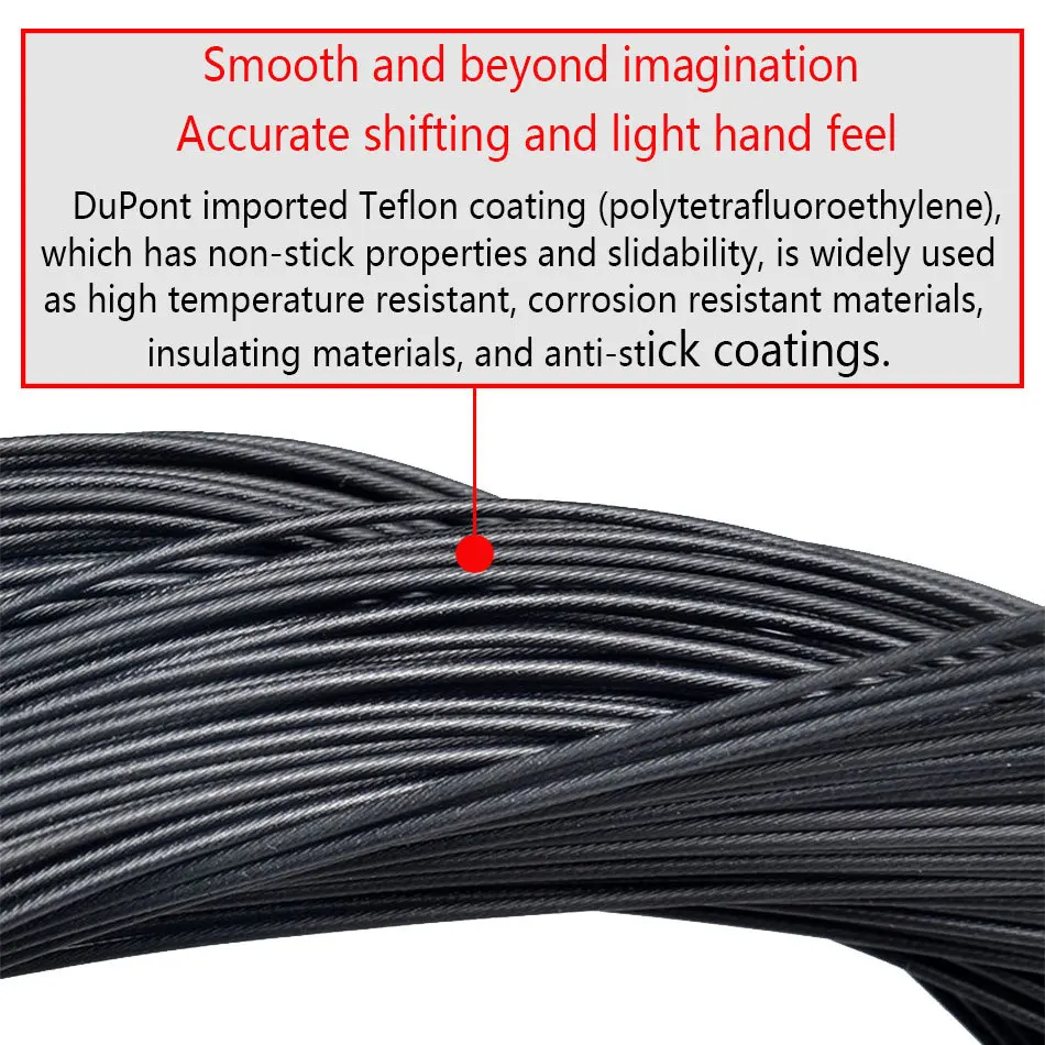 WUZEI 4 шт. тефлоновое покрытие переключение и тормоз внутренний кабель MTB дорожный велосипед передний задний переключатель тормоза внутренний кабель провода наборы