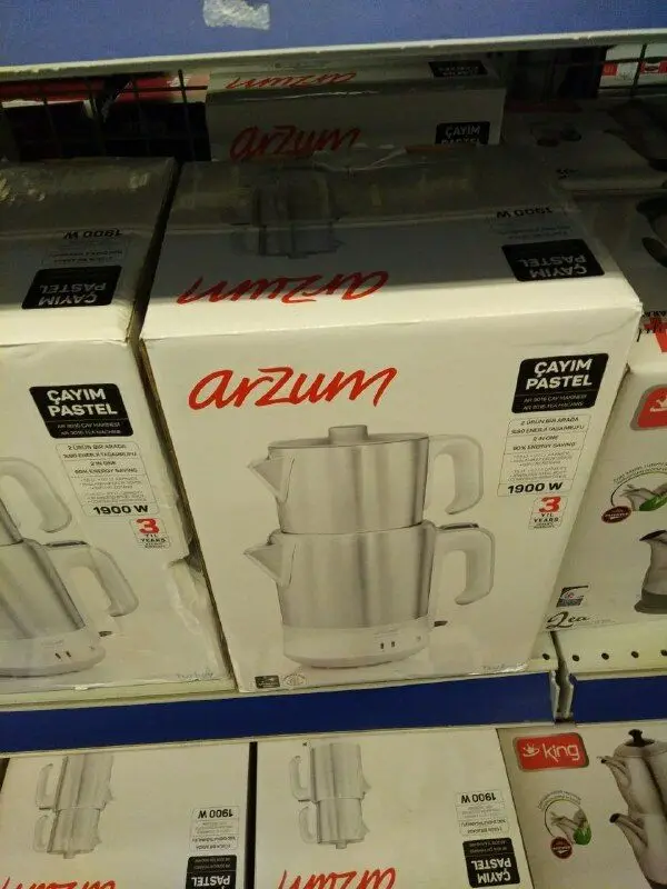 Устройство для приготовления чая AR3016 Arzum chaynim Пастельная тройник машина по The