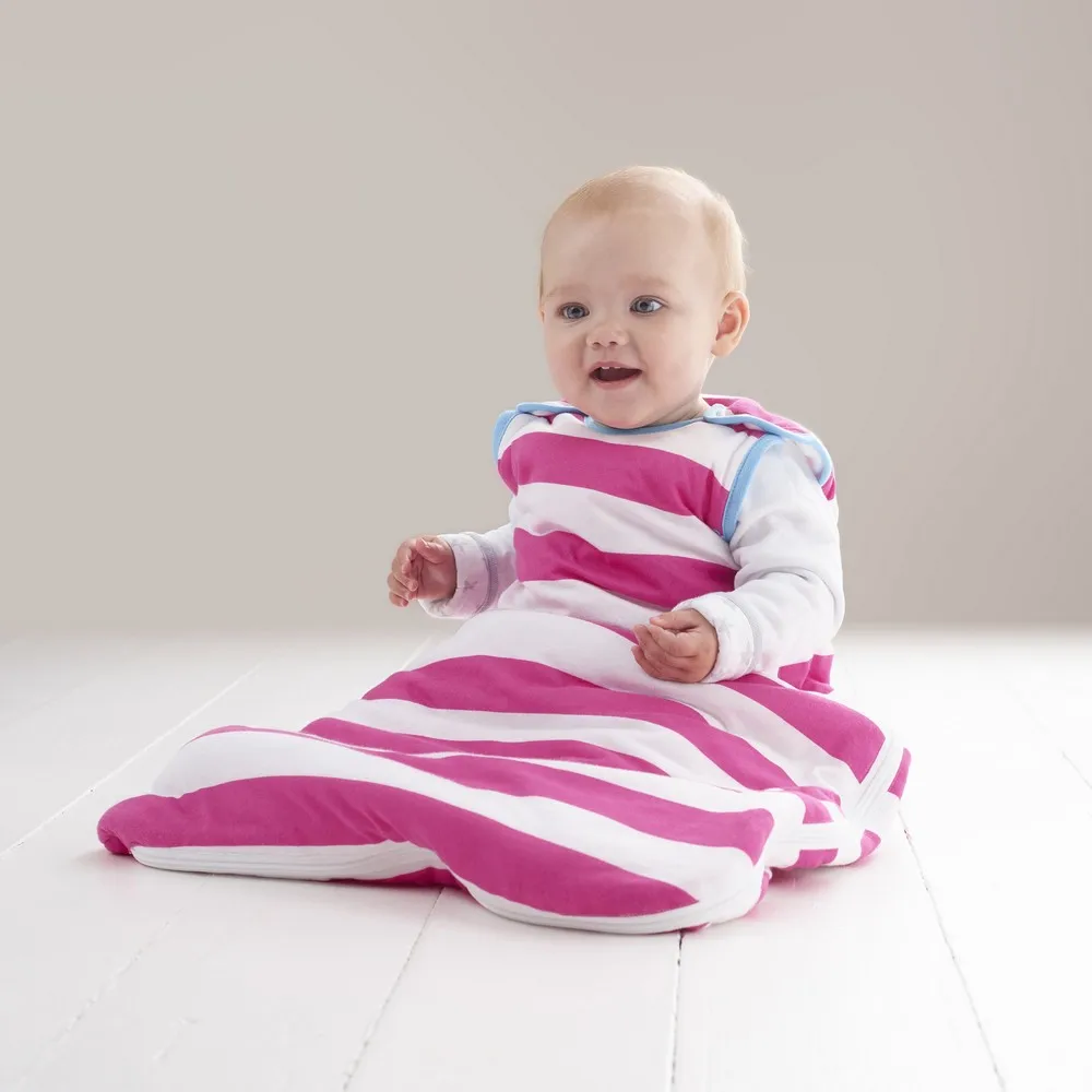 The Gro Company Deckchair Stripe baby sleeping bag pure cotton 1.0 Tog Grobag 0-6 /6-18 /18-36 months