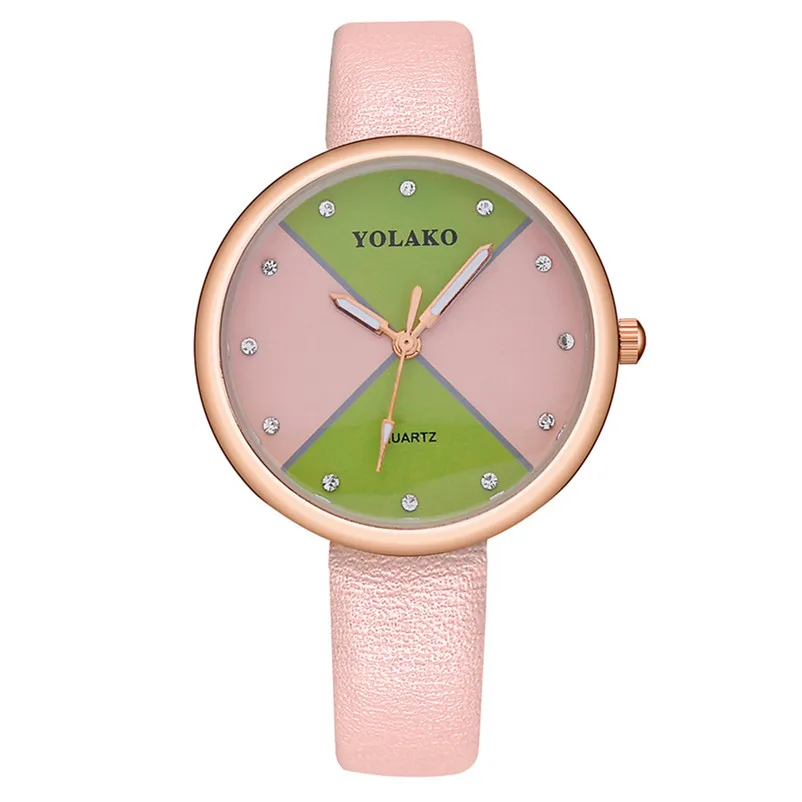 Newly Design Women's watches brand luxury fashion ladies watch Girl Leather Band Round Wrist Watch clock Montre femme Y27 (6)