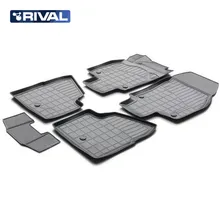 Для Opel Astra H седан 2004-2012 Коврики 3D в салон 5 шт./компл. полиуретан Rival 14202002