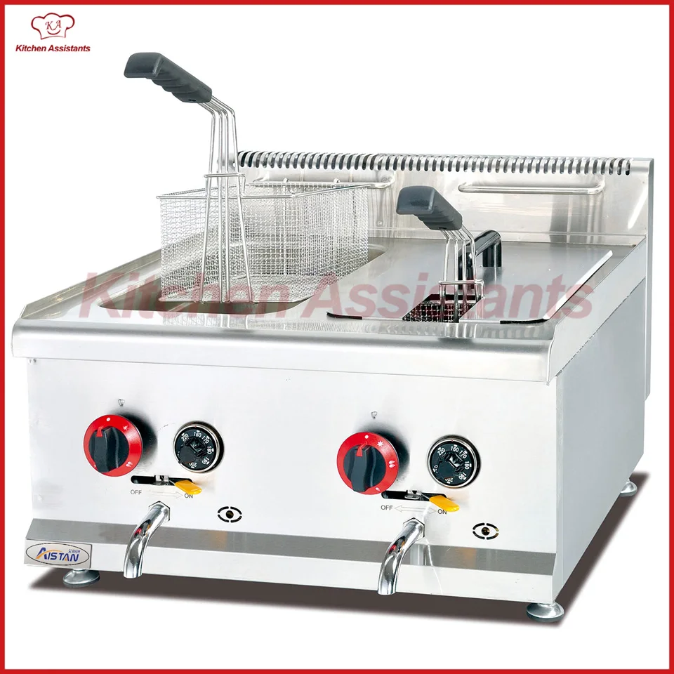 

GH585 8L/Tank gas counter top commerical combination fryer oven for potato chip chicken