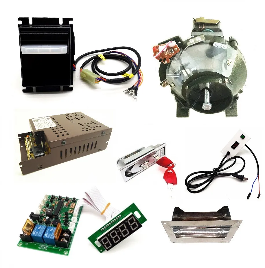 

1 kit for Multi Banknotes Bill Acceptor to Coin Token with TimerBoard Single Hole Hopper Coin Collector for Coin Changer Machine