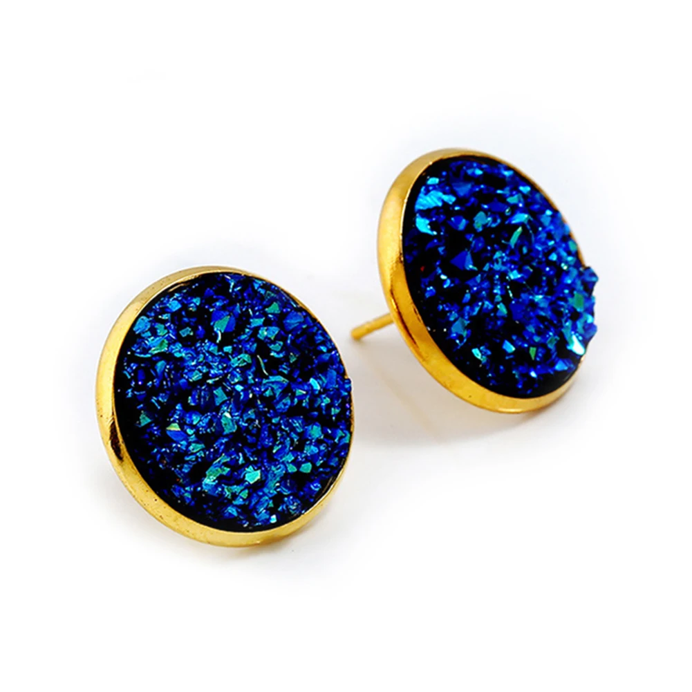 

Resin Stud Earrings Eardrop Socialite Women Banquet Party Jewelry Gift Charming
