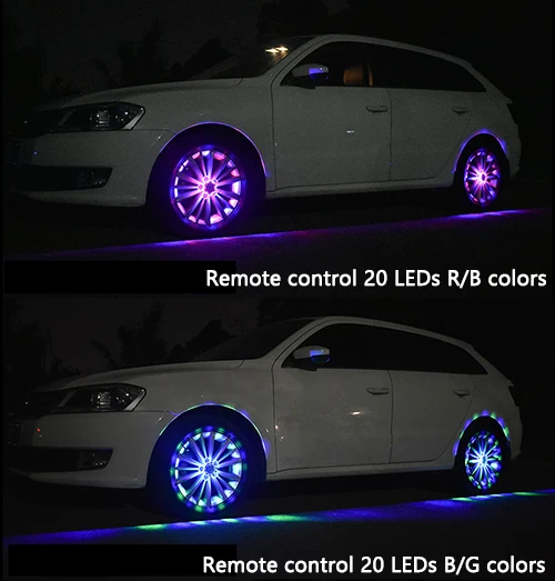 Solar power LED wheel light 8