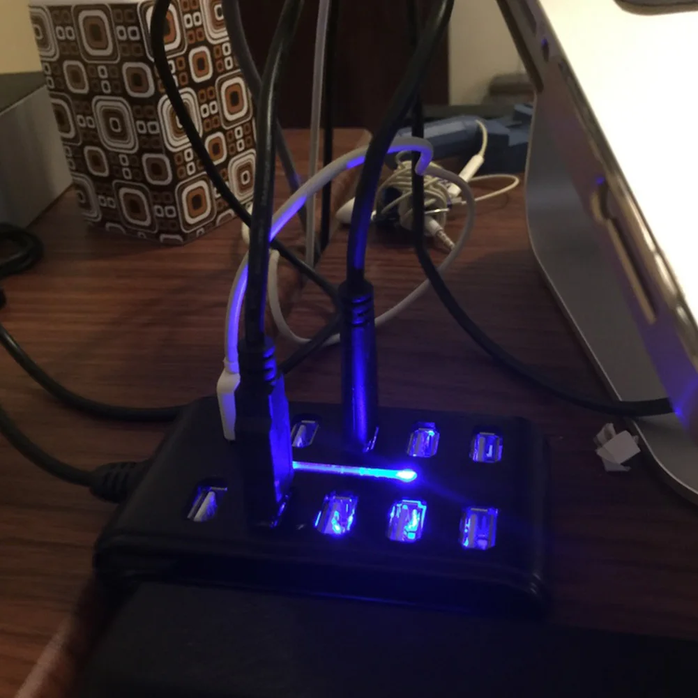 Высокая Скорость 480 Мбит/с USB 2 0 концентратор 10 Порты мульти персональный