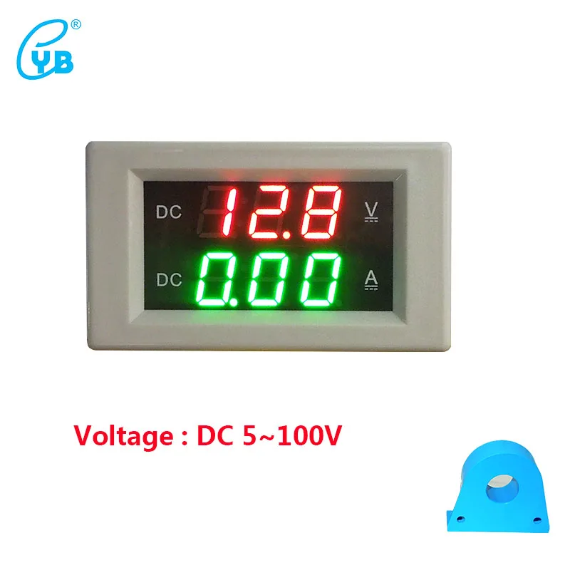 Вольтметр Амперметр YB4835HVA DC 5 100 в с ЖК дисплеем|voltmeter ammeter|voltage currentdual meter |
