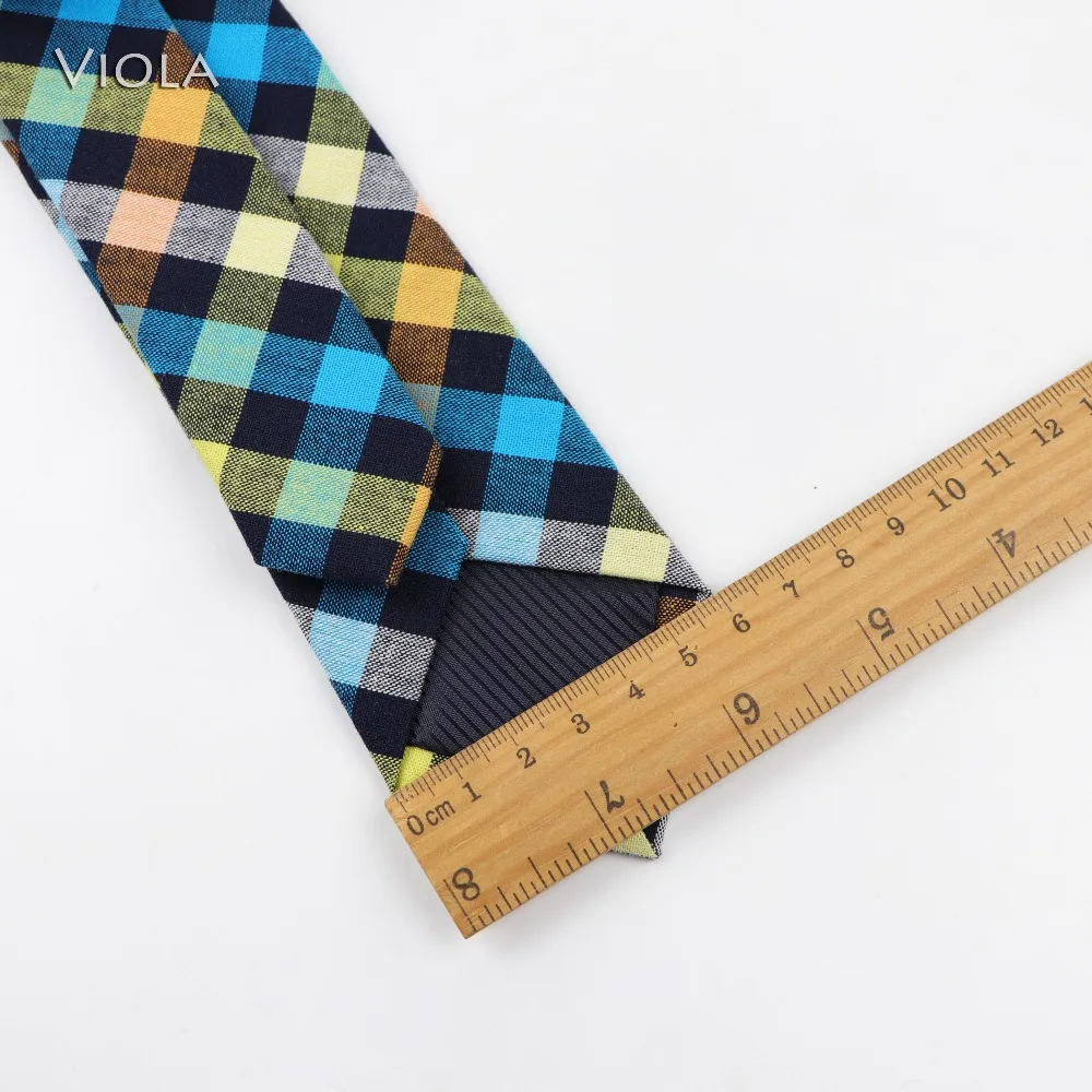 Клетчатый цветной галстук высокого качества хлопок классический галстук деловой смокинг костюм банкетный галстук для вечеринок для мужчин подарок-аксессуар