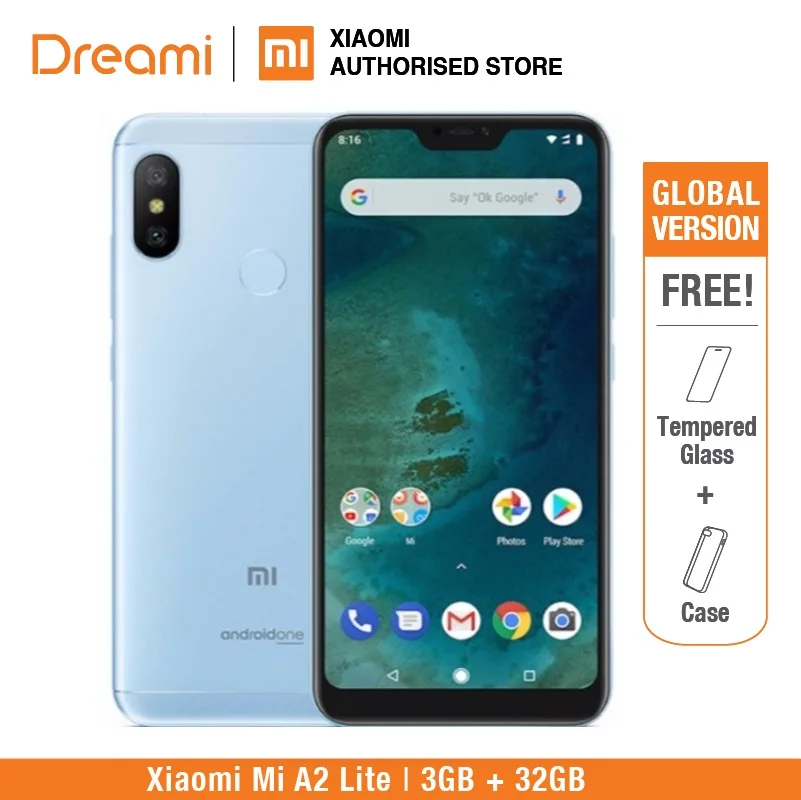 

Global Version Xiaomi Mi A2 Lite 32GB ROM 3GB RAM (Brand New and Sealed) mia2 lite 32gb