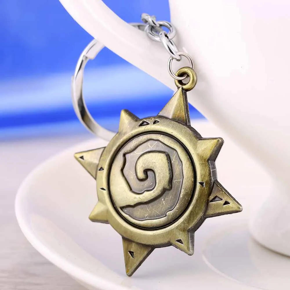 2 Полный набор Hearthstone сплав логотип брелки герои из Warcraft карта посылка автомобильный брелок chaviro Llaveros игра брелок подарки - Цвет: 2