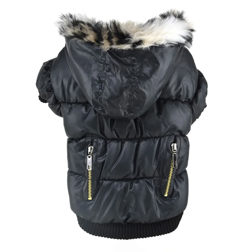 

TINGHAO Winter Warm Pet Cat Dog Soft Padded Hooded Jacket Coat Dog Clothes Outwear