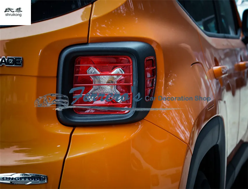 4 шт./партия для JEEP Renegade ABS хромированные Автомобильные аксессуары Автомобильные Наклейки задняя крышка декоративная рамка