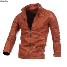 Mens font b Leather b font font b Jackets b font Fashion Slim Solid Coat Pu