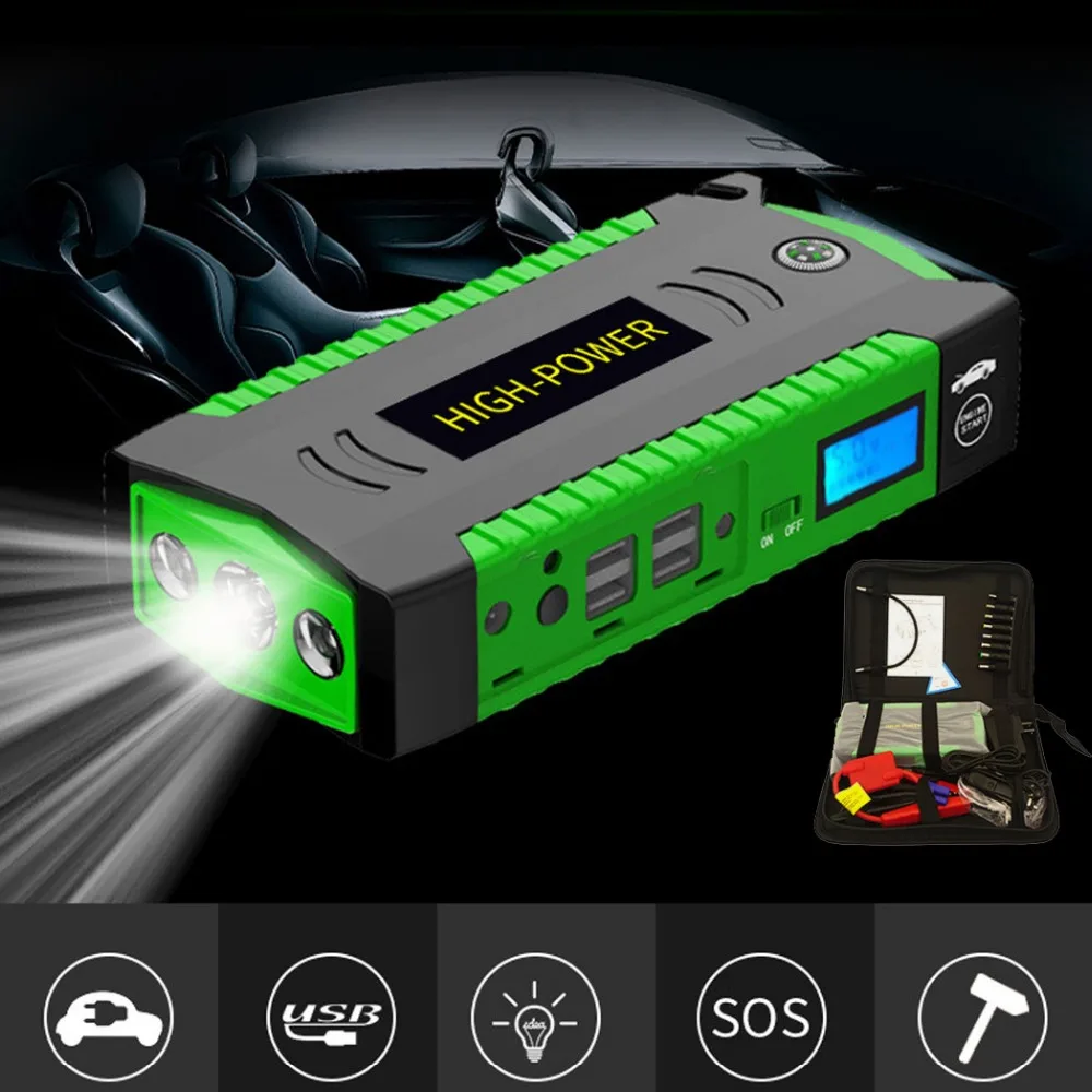 

High Power Multi-Function Car Jumper Starter Emergency 12V Car Charger For Battery Booster Buster Auto starting device LED New
