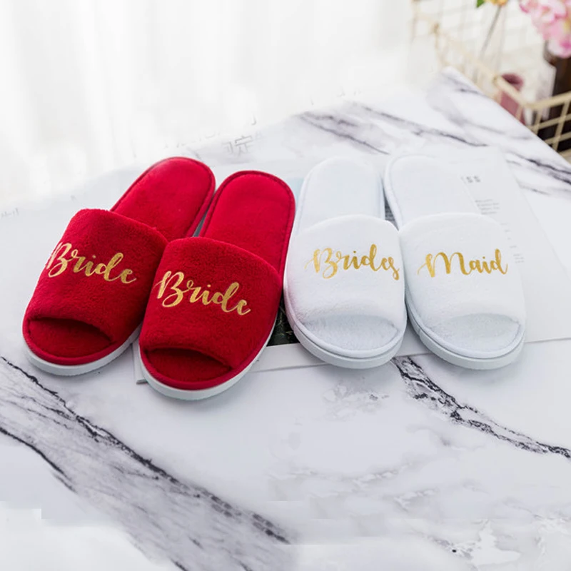 

5pairs lot high quality custom name slippers Birthday Anniversary Engagement wedding proposal party bride Bridesmaid gift