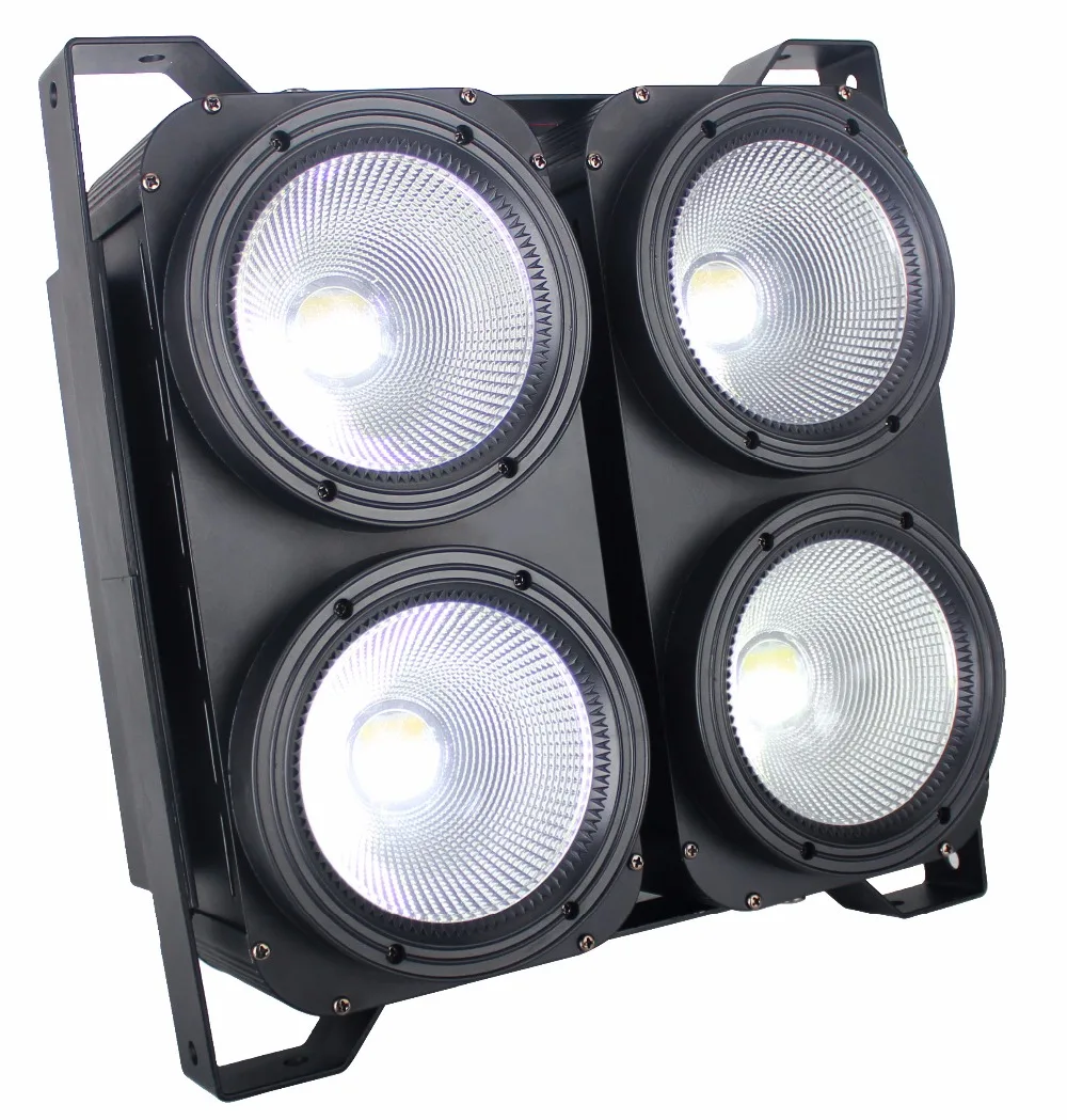 ( 4pcs/lots+Flight Case ) 4x100W LED COB Light 4 Eyes Led Audience 100W Power Lamp CW/WW/ Optional Individual | Освещение