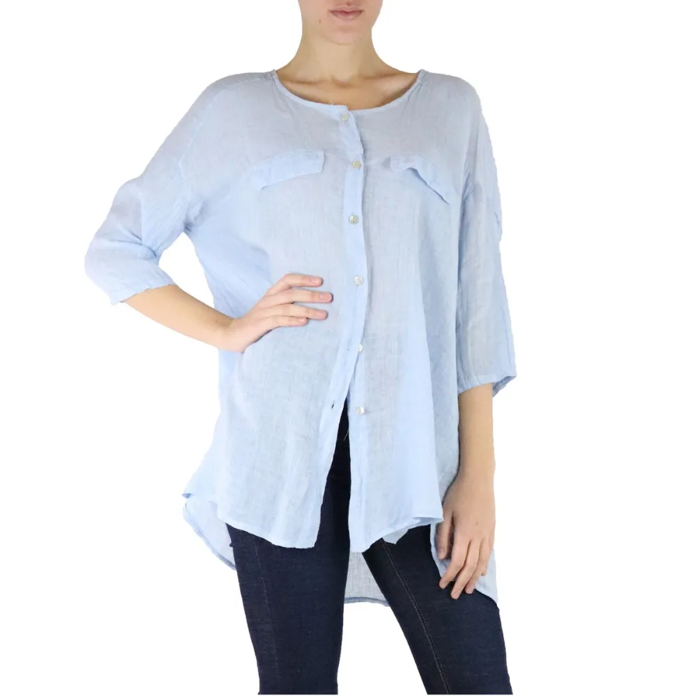 OVERSIZED LINEN SHIRTin Blouses & Shirts from Women's Clothing on