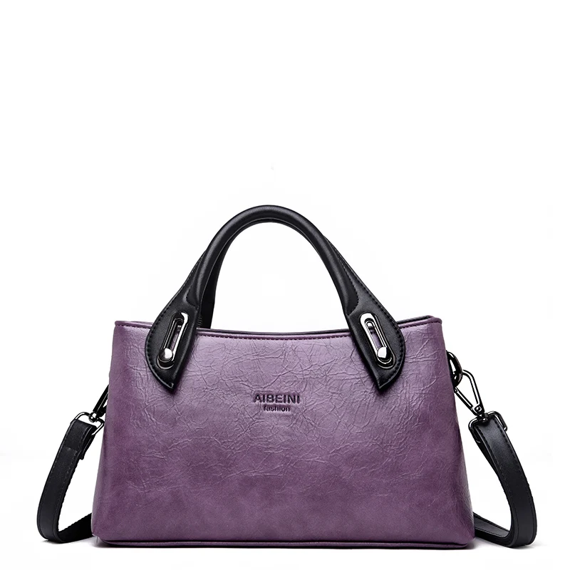 

2018 New Arrival Cow Leather Solid Black Casual Totes Women Handbag Shoulder Bags For Women Messenger Bags Simple Design Bag