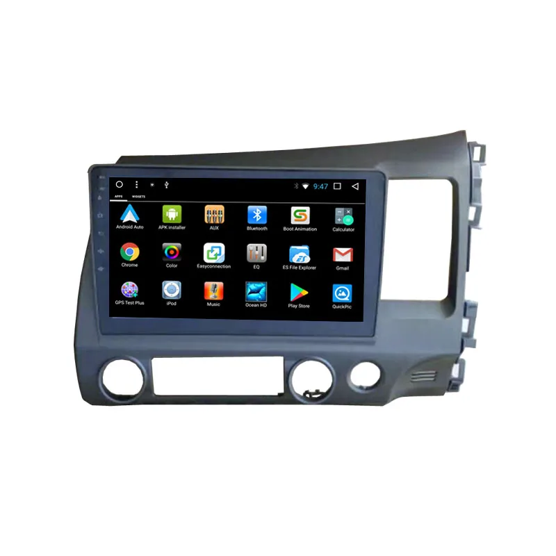 Discount 10.1" Android Octa Core Fit Honda CIVIC Right Driving 2008-2011 Car DVD Player Navigation GPS Radio 1