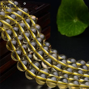 

WarBLade AAAAAA Natural Stone 6A Citrine Beads Round Yellow Crystal Loose Beads 6mm 8mm 10mm 12 For DIY Bracelet Jewelry Making