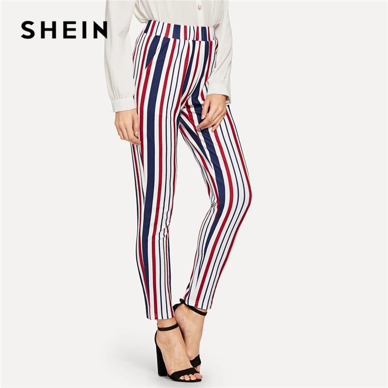 waist striped pants