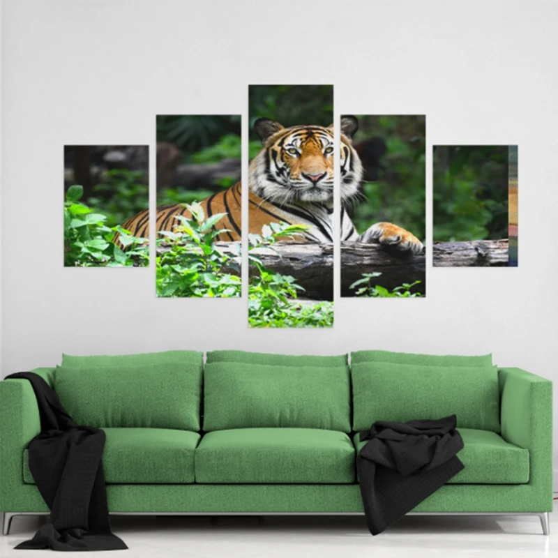 Canvas Wall Art Top Rated Canvas Printed Animal Posters 5 Pieces