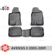 Floor mats for Toyota Avensis 2003-2009 rugs non slip polyurethane dirt protection interior car styling accessories
