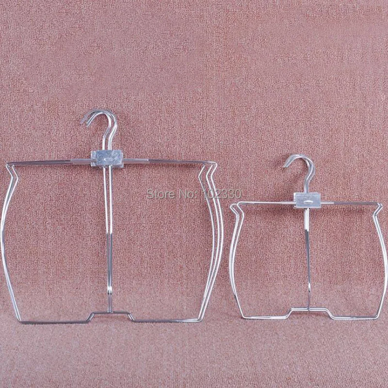 50pcs Swimming Trunks Hanger Metal Wire Swimwear Display Hanger 2 Sizes