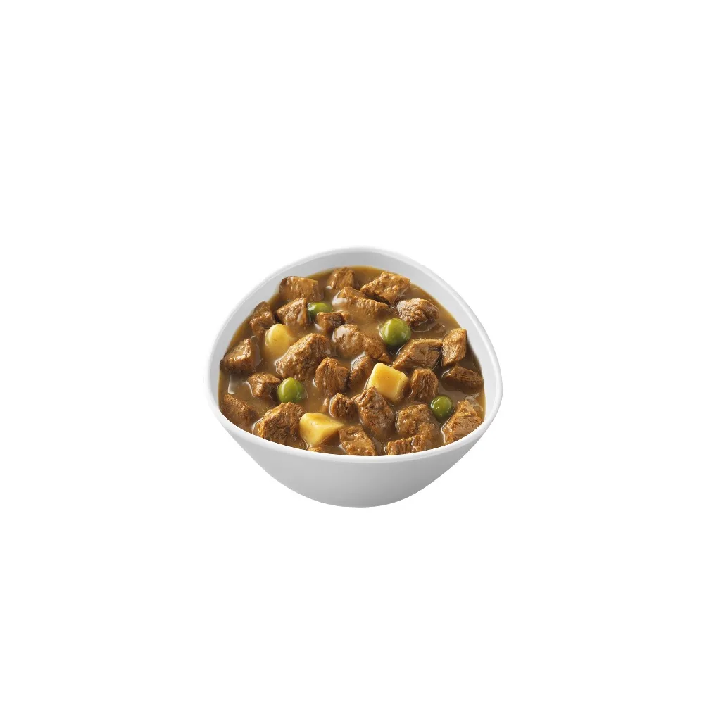 Влажный корм для собак мелких пород Purina One Mini Взрослая с говядиной, картофелем и горохом в подливе, Пауч, 24х100 г