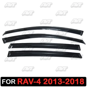 

Window deflectors for Toyota Rav4 2013-2018 1 set-4 pcs car styling wind decoration guard vent visor rain guards cover