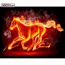 DIY живопись по номерам, летающая лошадь животные наборы картин Акриловая картина современного искусства домашний декор для гостиной 40x50