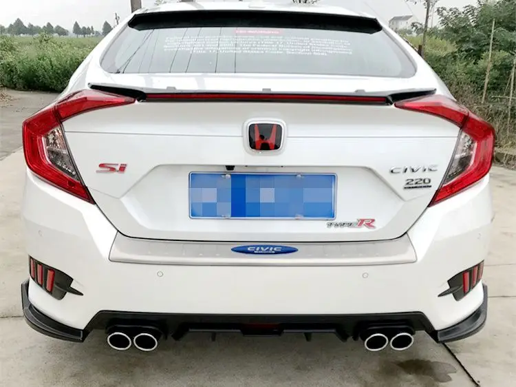 1 пара задних бампера нижняя сторона разветвители фартук valance для Honda Для Civic